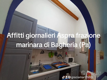 Casa ad Aspra ad ore, giornaliero e settimanale