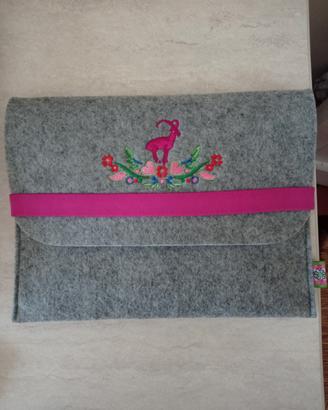 Porta carte/documenti da viaggio in feltro 