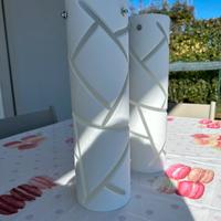 Lampadario in ceramica bianco