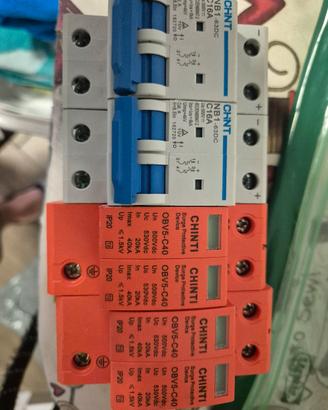 magnetotermico e scaricatore DC fotovoltaico 