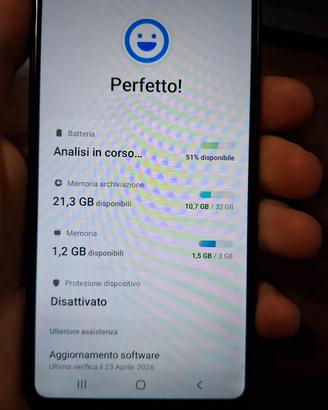 Samsung Galaxy A20e nero 32gb quasi perfetto