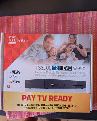 Decoder Telesystem TS-8000 T2 HEVC H.265