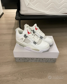 Jordan 4 Retro White Oreo 42