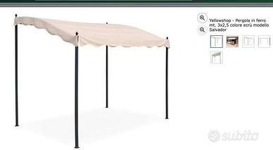 pergolato in ferro mt 3x2.5