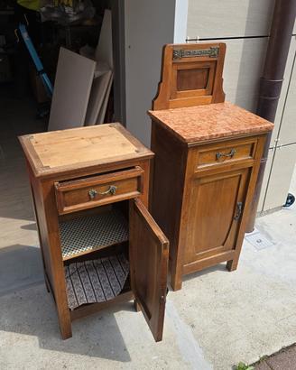 coppia comodine vintage