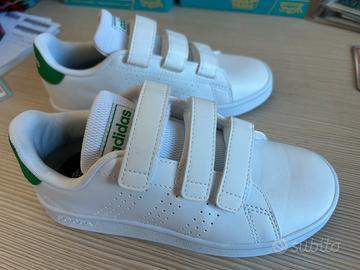 Scarpe bimbo kids adidas bianche e verdi nuove
