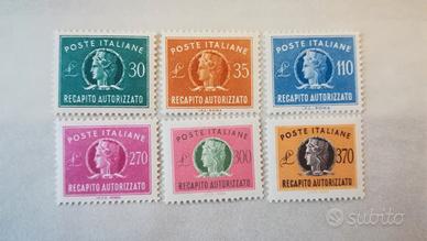 Francobolli Italia 1965/90 - Recapito Autorizzato