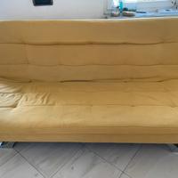 Divano letto giallo