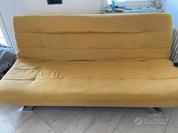 Divano letto giallo
