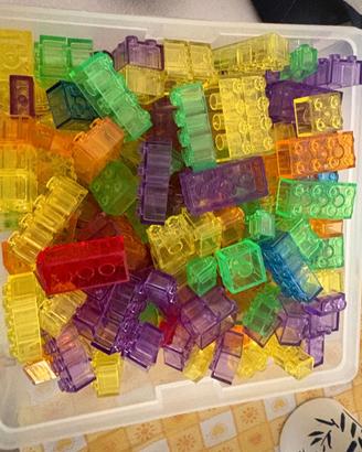 Set 500 Mini Blocchi Traslucidi Borgione Mattoncin