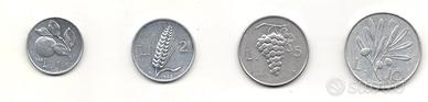 ITALIA 1948 - Lotto monete  1/2/5/10 Lire #WEU