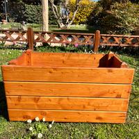 Fioriera rettangolare in larice