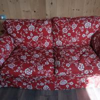 Divano con pouf Ektorp 