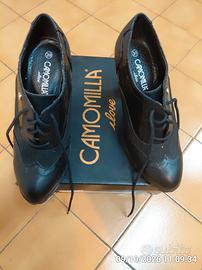 SCARPE NERO num 38 TACCO 8 CM 
