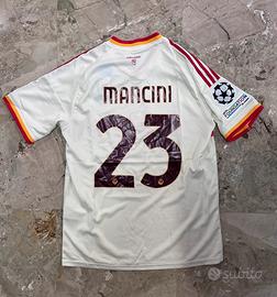 Maglia Roma bianca Mancini 23 Taglie M,L,XL
