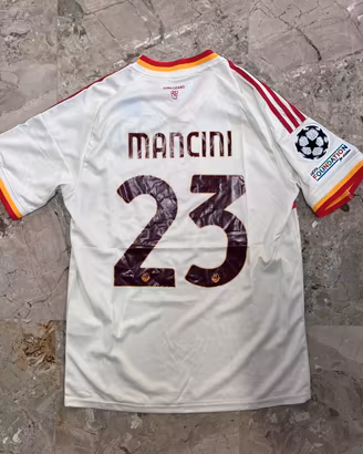 Maglia Roma bianca Mancini 23 Taglie M,L,XL