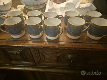 set tazzine da caffè e da the di porcellana 