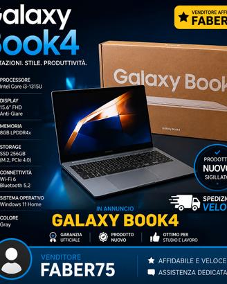 NOTEBOOK GALAXY BOOK 4 - ITALIANO