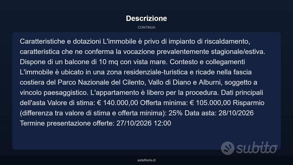 Appartamento – San Mauro Cilento, Mezzatorre - Vista 5