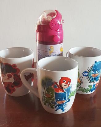 Borraccia+ tazze per bambina 
