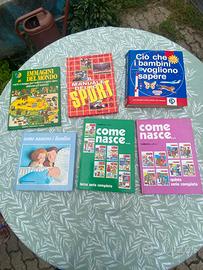 Lotto enciclopedie e libri educativi vintage