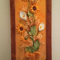 Quadro fiori artigianale