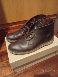 clarks desert boot rosso bordeaux 