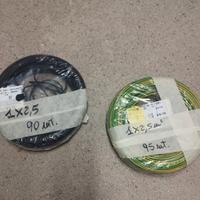 Cavi 1x2.5mm² nero e gv