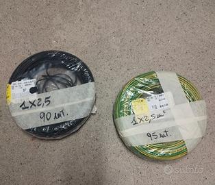 Cavi 1x2.5mm² nero e gv