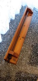 sopraporta di frassino con bastone per tenda