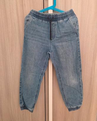 Jeans largo comodo bambino 6 7 anni