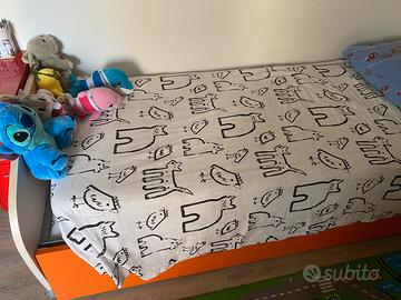 Letto singolo con 2^letto estraibile  moretti