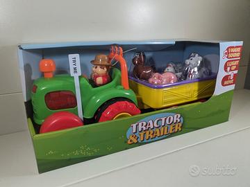 Trattore Giocattolo con Rimorchio e Animali