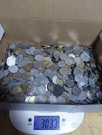 Lotto 3 kg Monete Vecchie Lire Italiane Miste
