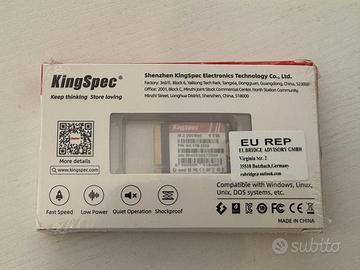 KingSpec 1TB NVMe M.2 2230 – Nuovo Sigillato