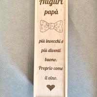 Cassetta per vino o spumante personalizzata