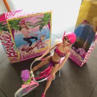 Barbie bicicletta con Cestino + Barbie in bikini