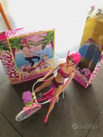 Barbie bicicletta con Cestino + Barbie in bikini