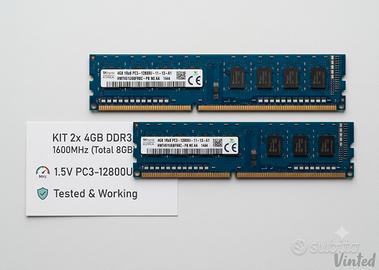 SK hynix 8gb (2x4gb
Capacità: 8 GB (2 x 4 GB)

