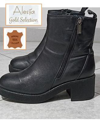 Stivaletti neri donna Alesya n.37 Pelle Boots