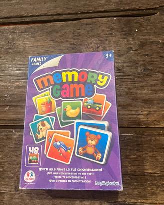 Memory con tutte le carte presenti.