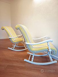 COPPIA SEDIE A DONDOLO