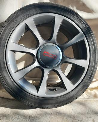 Set 4 Cerchi in Lega 16" Originali Fiat 500 Sport