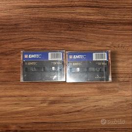 2 Cassette MiniDV EMTEC 60 Minuti (M-DVC60) Nuove 