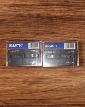 2 Cassette MiniDV EMTEC 60 Minuti (M-DVC60) Nuove 