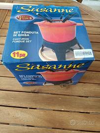 set fonduta ghisa 11 pezzi 