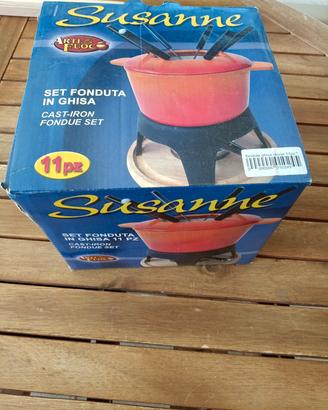 set fonduta ghisa 11 pezzi 