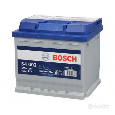 BATTERIA AUTO ORIGINALE BOSCH S4002 52AH 470A 12V