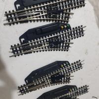 lotto scambi elettrici modellismo  con pattino 