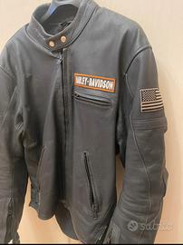 Giacca moto in pelle
